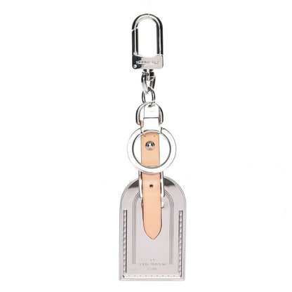 Louis Vuitton Metal Luggage Tag Key Holder Silver 1 of 4