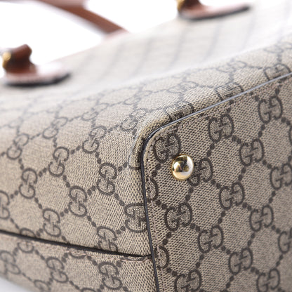 Gucci GG Supreme Monogram Medium Zippered Bucket Tote Beige Tuscany 23 of 25