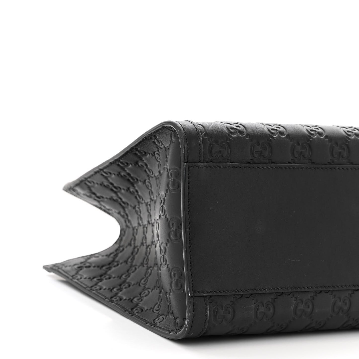 Guccissima Medium Padlock Tote Black