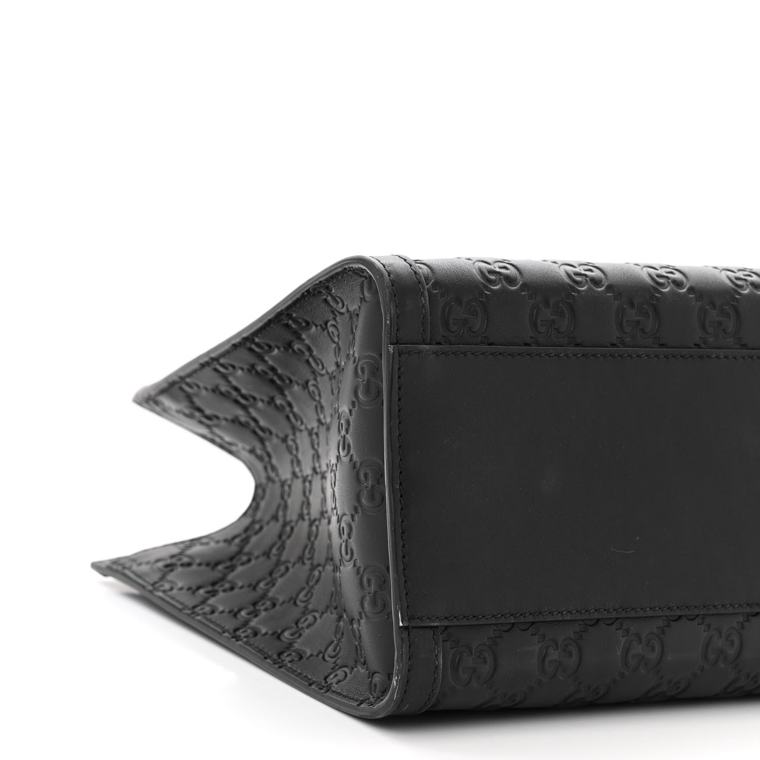 Gucci Guccissima Medium Padlock Tote Black 9 of 13