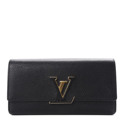 Louis Vuitton Taurillon Capucines Wallet Black 1 of 6
