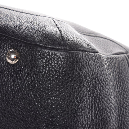 Prada Vitello Daino Shoulder Bag Black 10 of 12