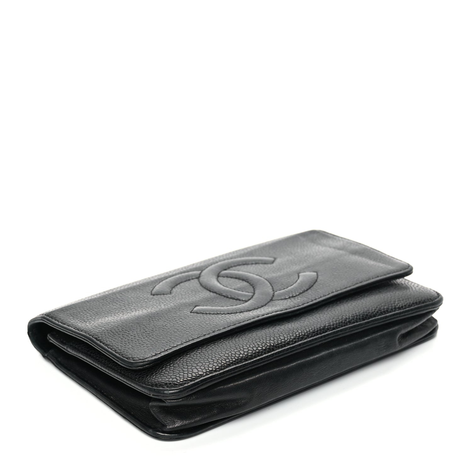 Chanel Caviar Timeless CC Wallet On Chain WOC Black 3 of 11