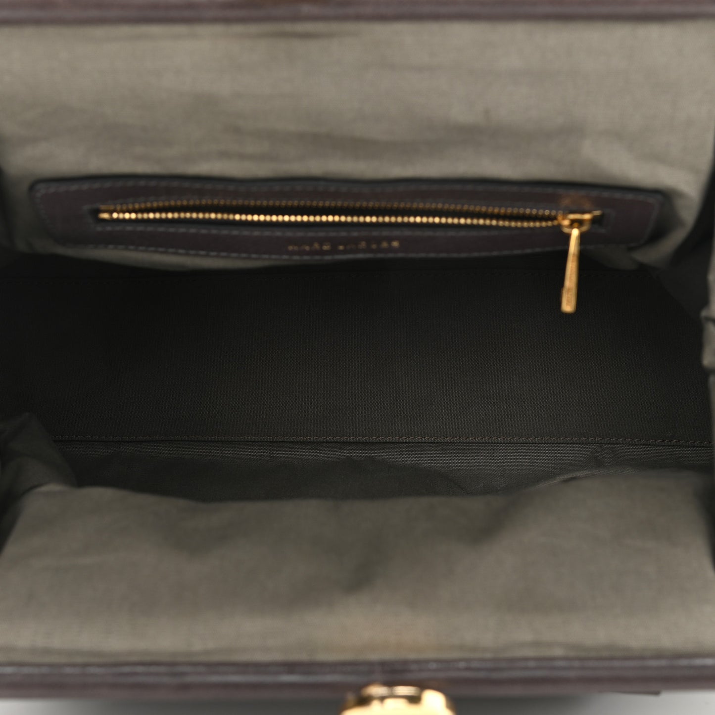 Calfskin Quilted Stam Brown