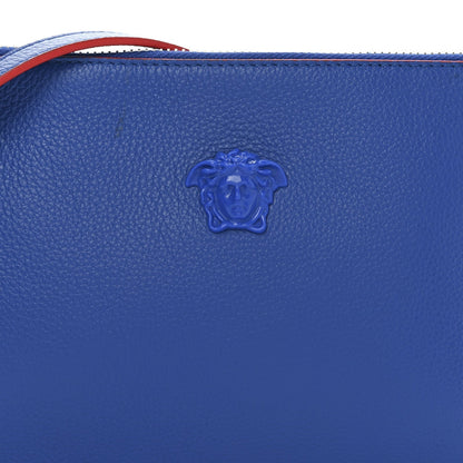 Versace Calfskin Medusa Crossbody Flat Pouch Blue 7 of 7