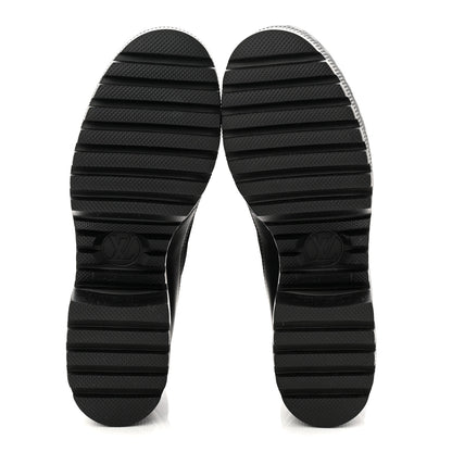 Louis Vuitton Canvas Laureate Platform Desert Boots 37.5 Black 6 of 9
