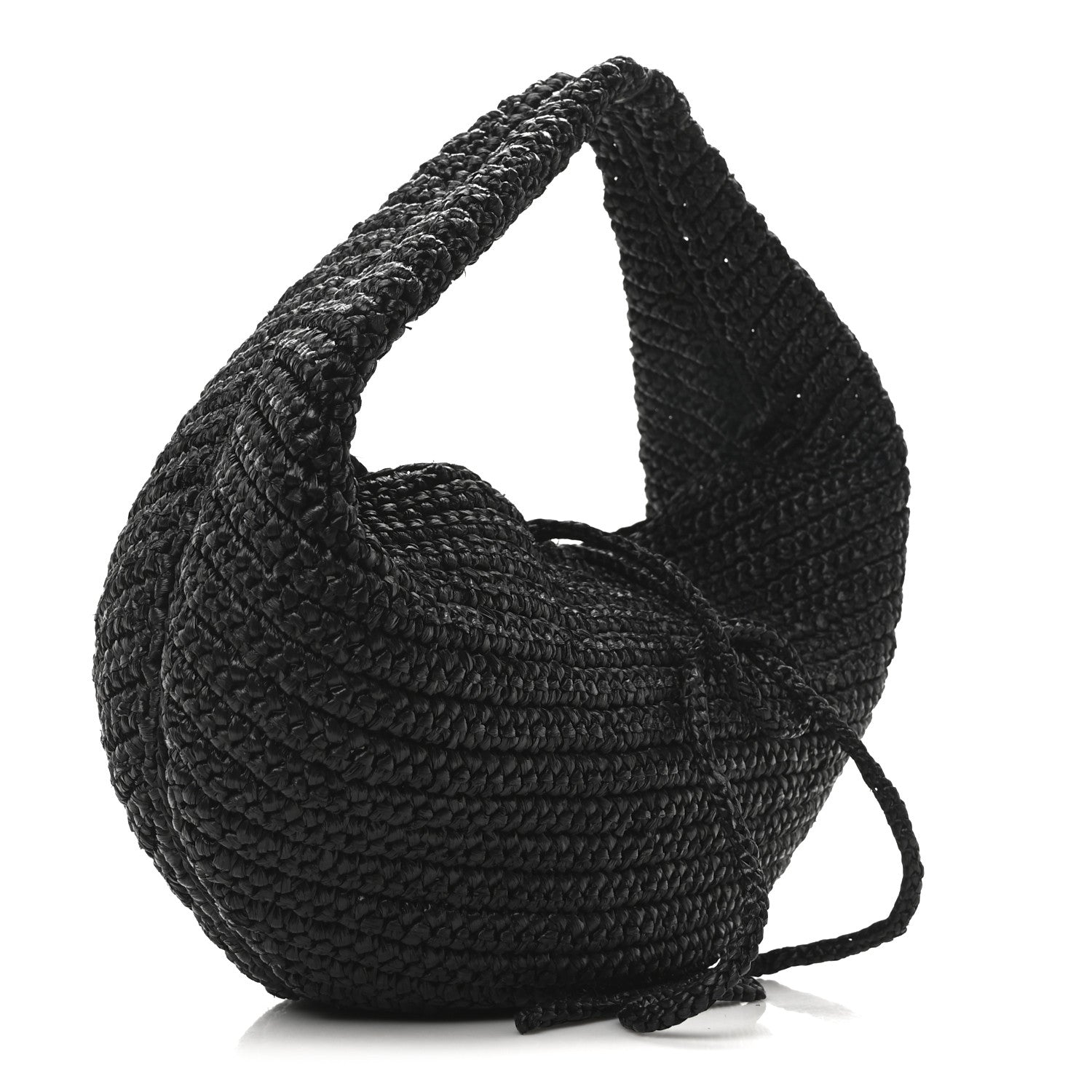 Khaite Raffia Olivia Hobo Black 3 of 9