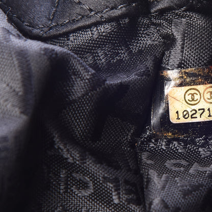 Chanel Satin Frame Top CC Small Evening Bag Black 7 of 7