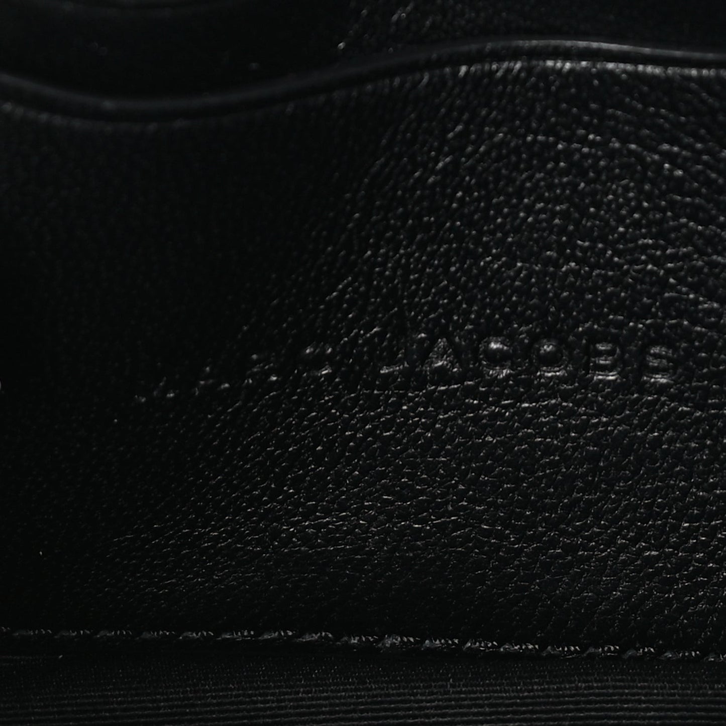 Calfskin The Monogram J Marc Shoulder Bag Black White