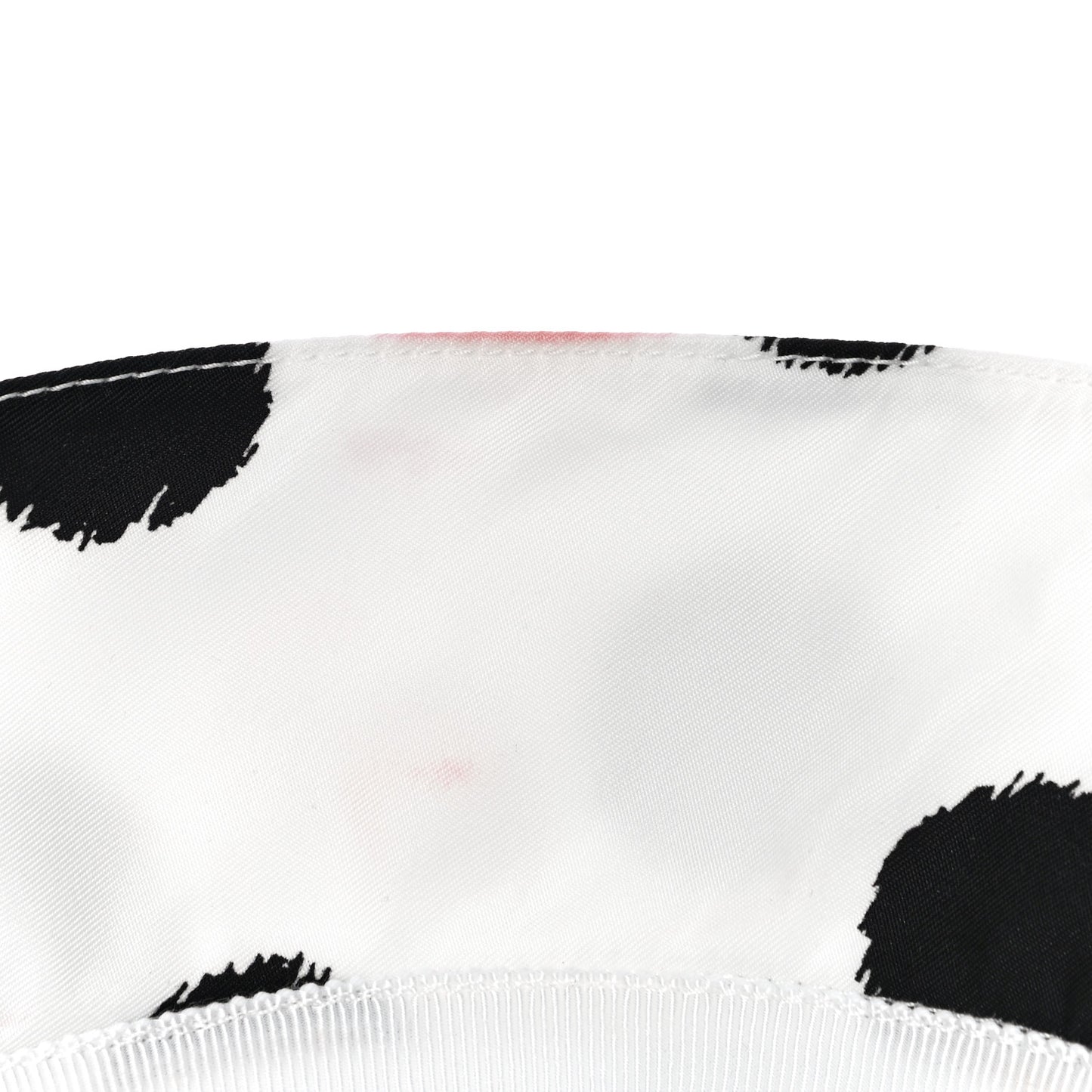Re-Nylon Triangle Printed Womens Bucket Hat M White Black
