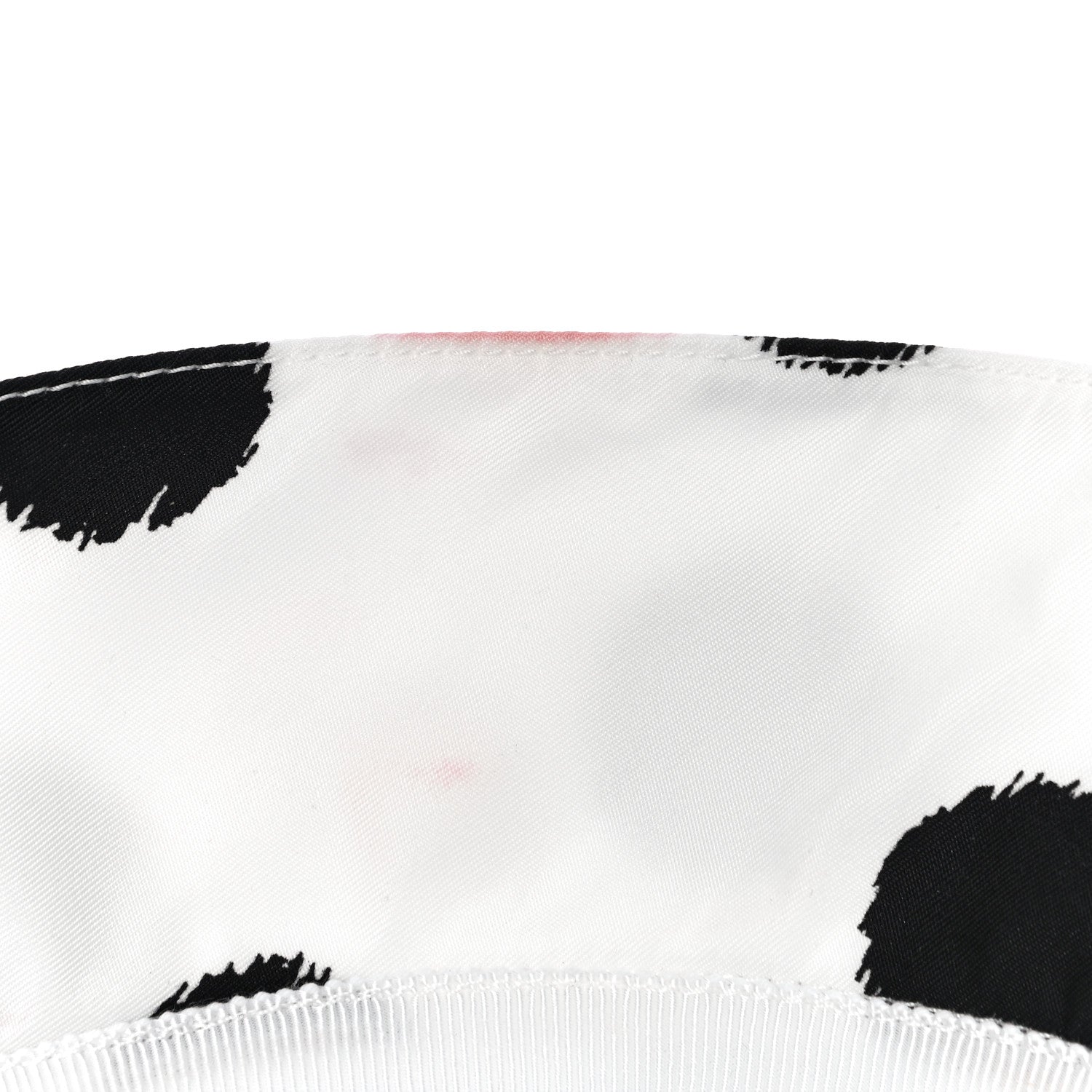 Prada Re-Nylon Triangle Printed Womens Bucket Hat M White Black 7 of 9