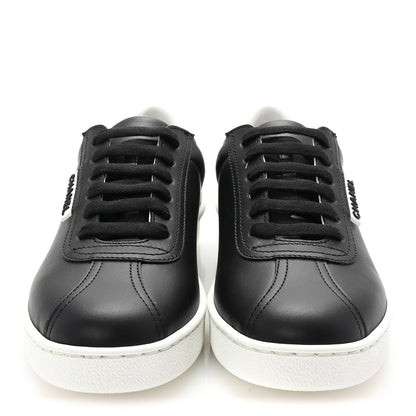 Chanel Calfskin CC Uniform Womens Sneakers 37 Black 3 of 7