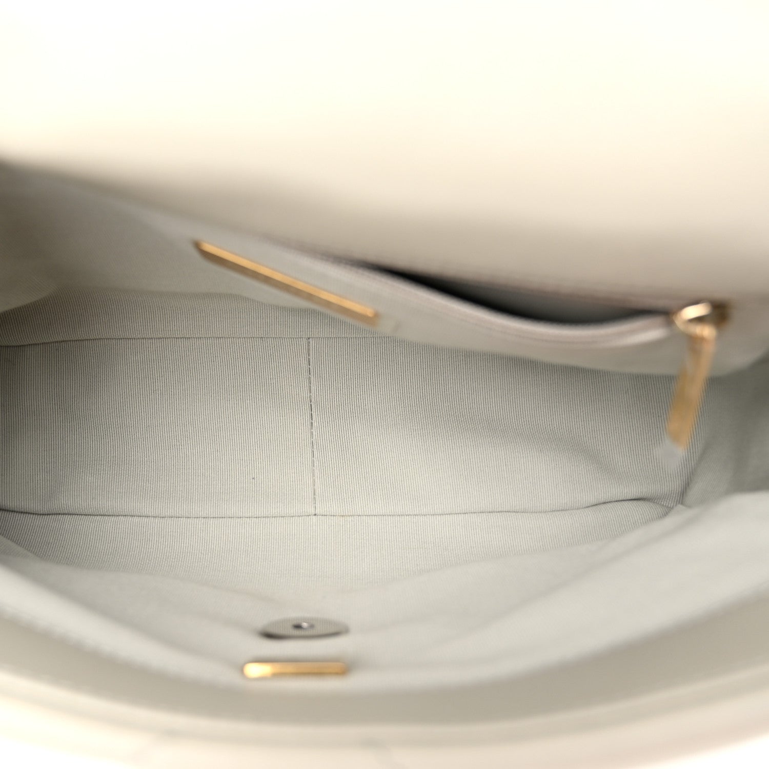 Chanel Lambskin Quilted Medium Chanel 19 Flap Light Grey 5 of 10