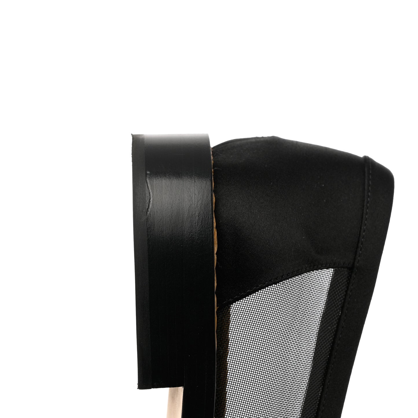 Mesh Satin CC Loafers 40 Black