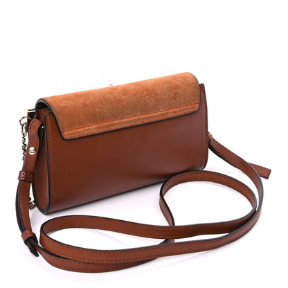 Chloe Suede Calfskin Small Faye Shoulder Bag Tobacco 2 of 8