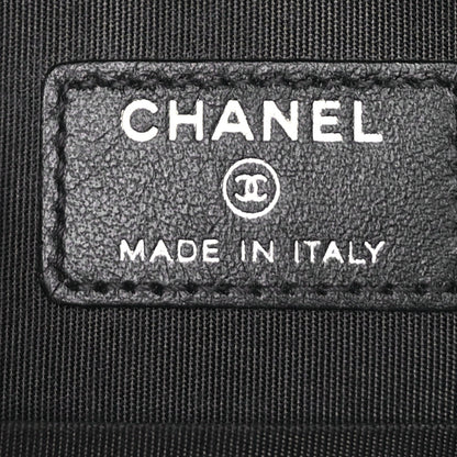 Chanel Goatskin Camellia Quilted Round Clutch With Chain Anthracite 5 of 8