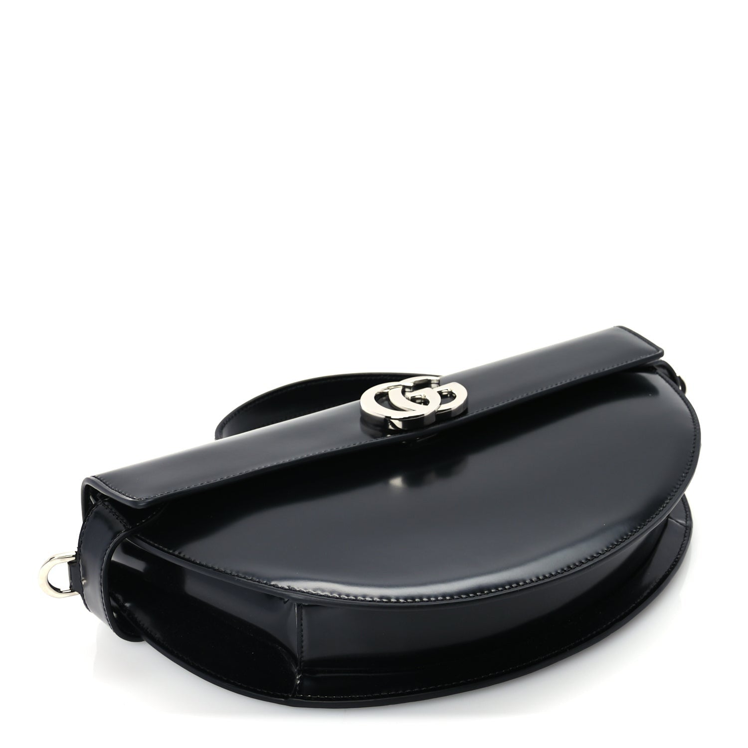 Gucci Matelasse GG Marmont Half Moon Top Handle Bag Black 3 of 10