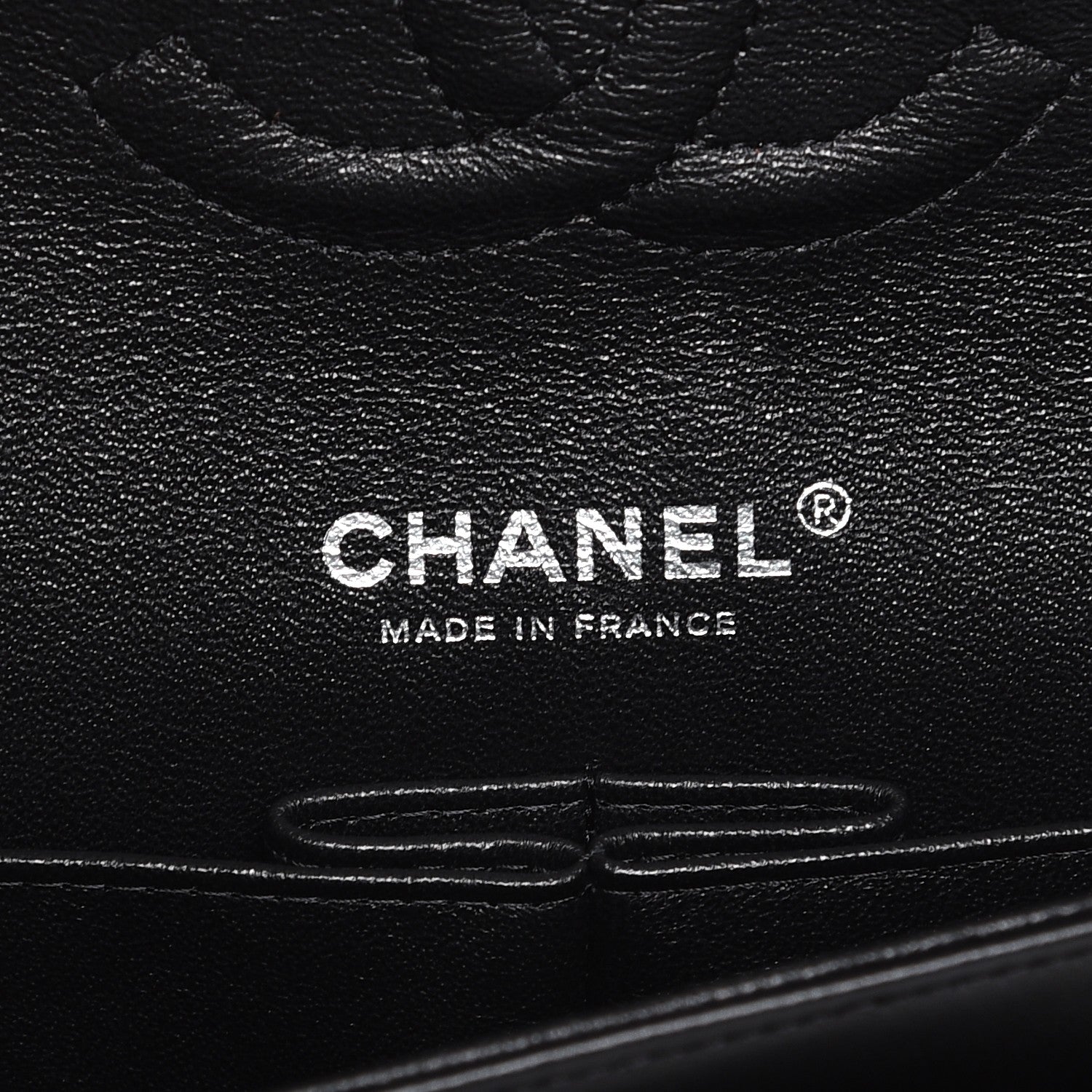 Chanel Lambskin Chevron Quilted Medium Double Flap Black 6 of 8