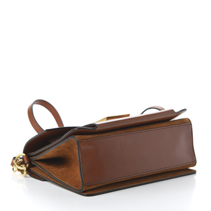 Givenchy Goatskin Suede Small GV3 Shoulder Bag Amber Mastic 4 of 9