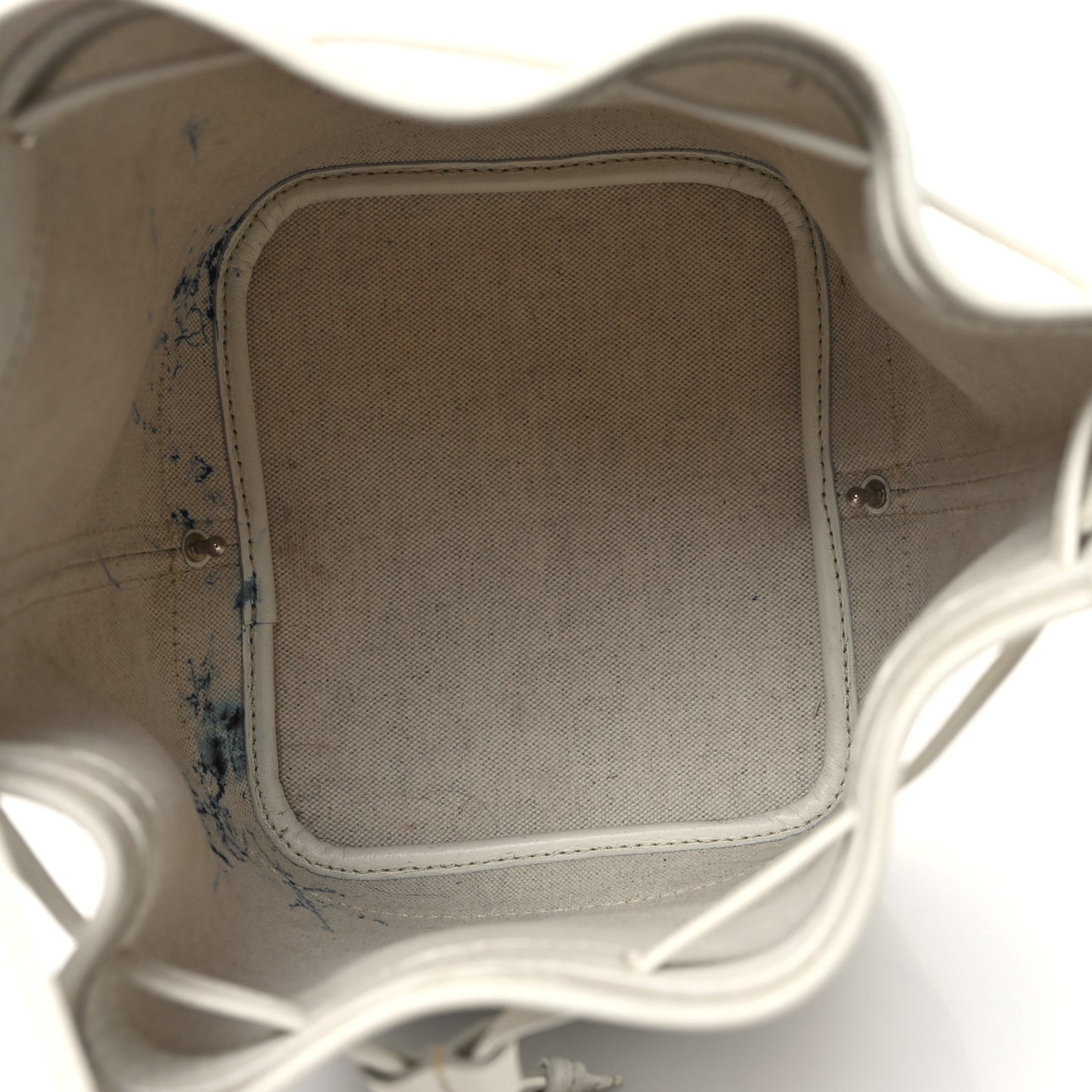 Goyardine Petit Flot Bucket Bag PM White