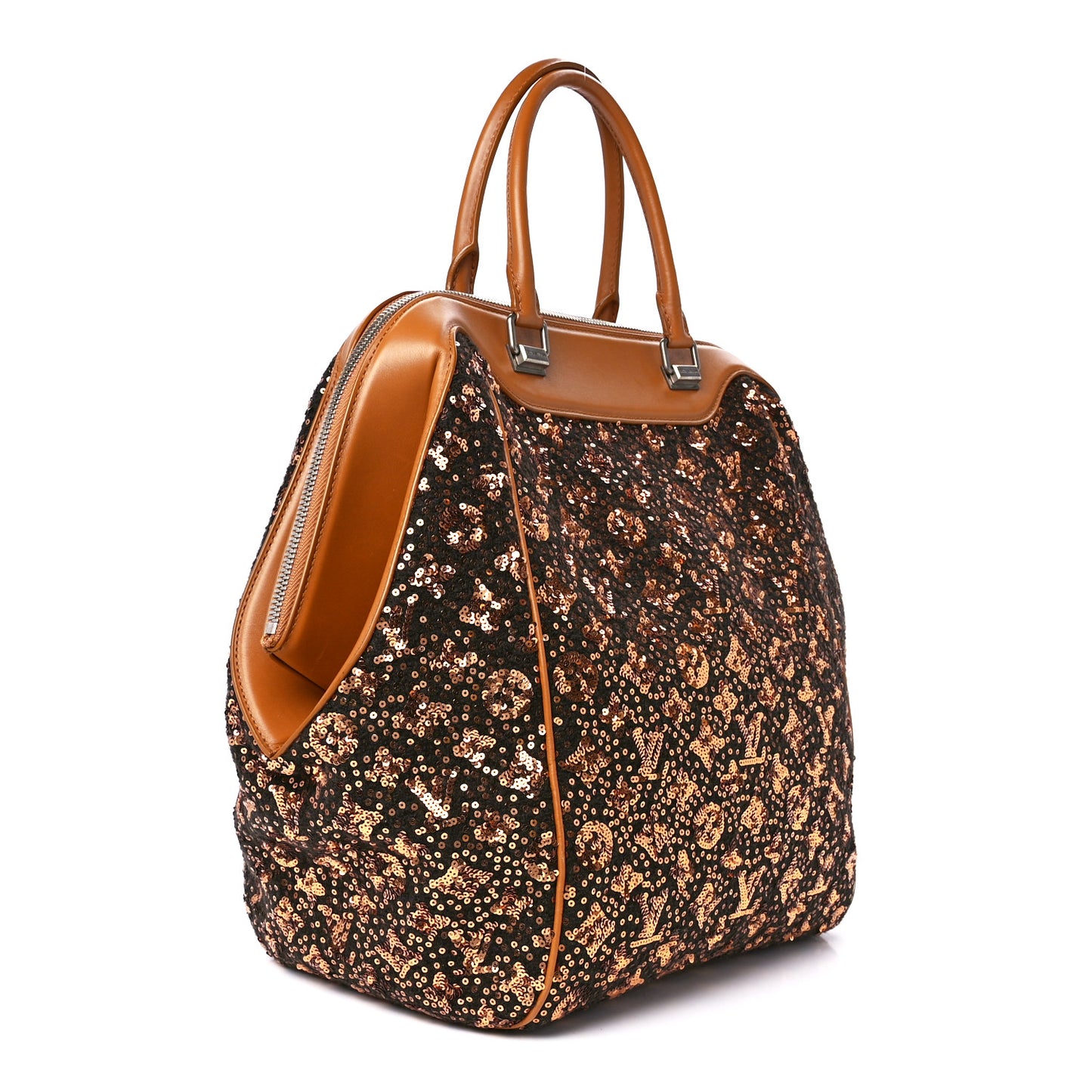 Sequin Monogram Sunshine Express North South Gold