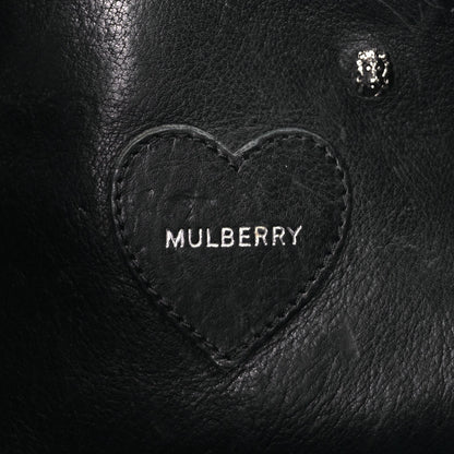 Mulberry Natural Leather Cara Delevingne Convertible Satchel  Black 5 of 8