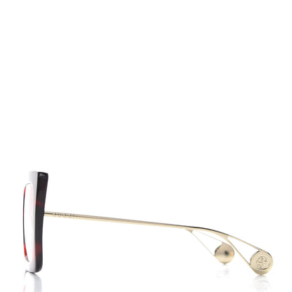 Gucci Acetate Oversize Square Frame GG0435S Sunglasses Red Havana 3 of 8