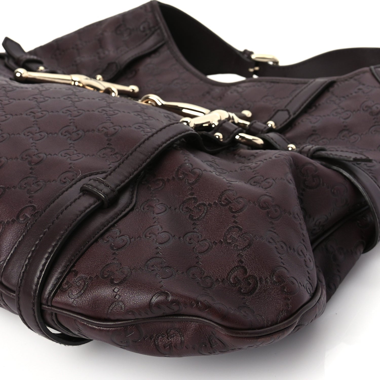 Gucci ssima 85th Anniversary Horsebit Hobo Burgundy 8 of 8
