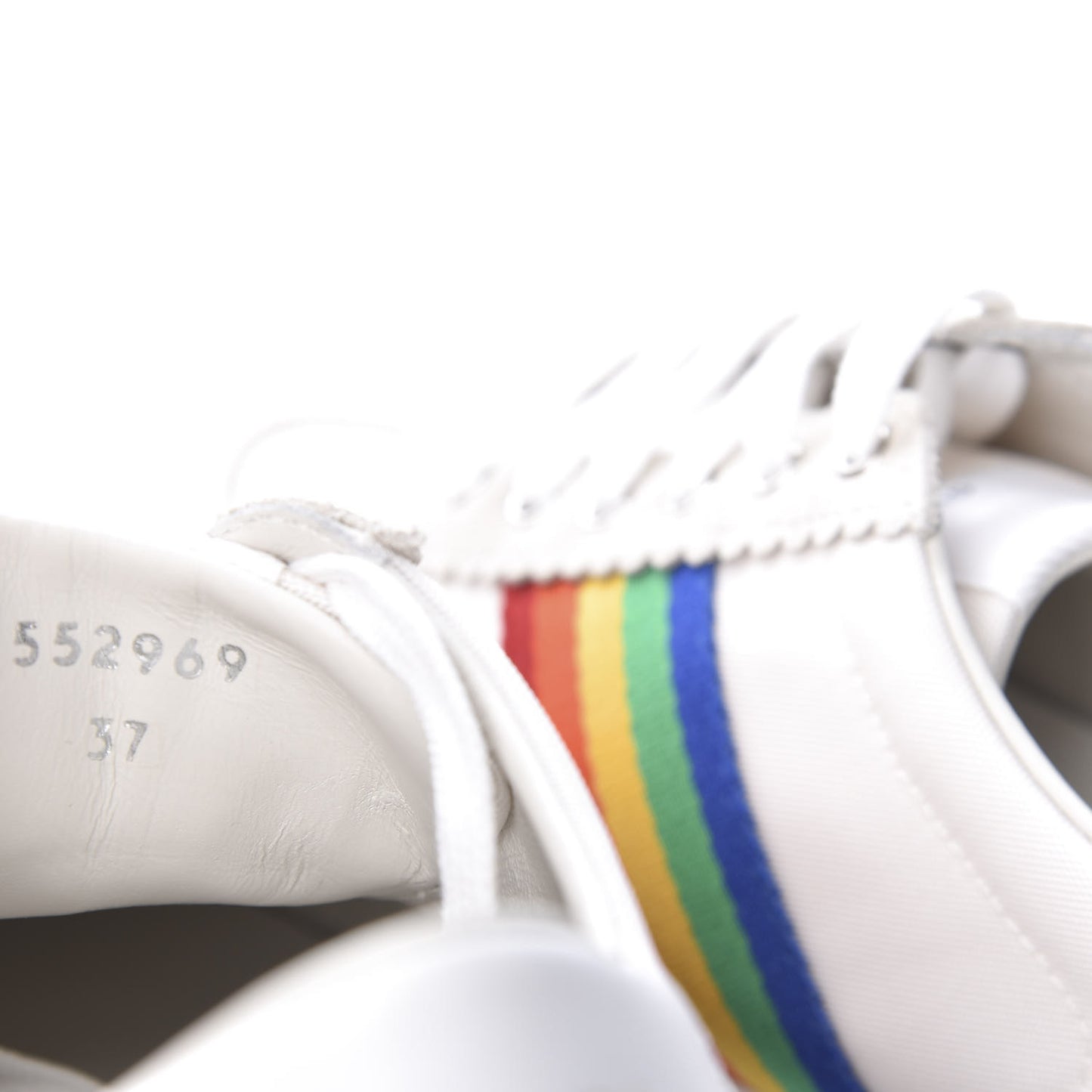 Suede Rainbow Womens G74 Sneakers 37 White