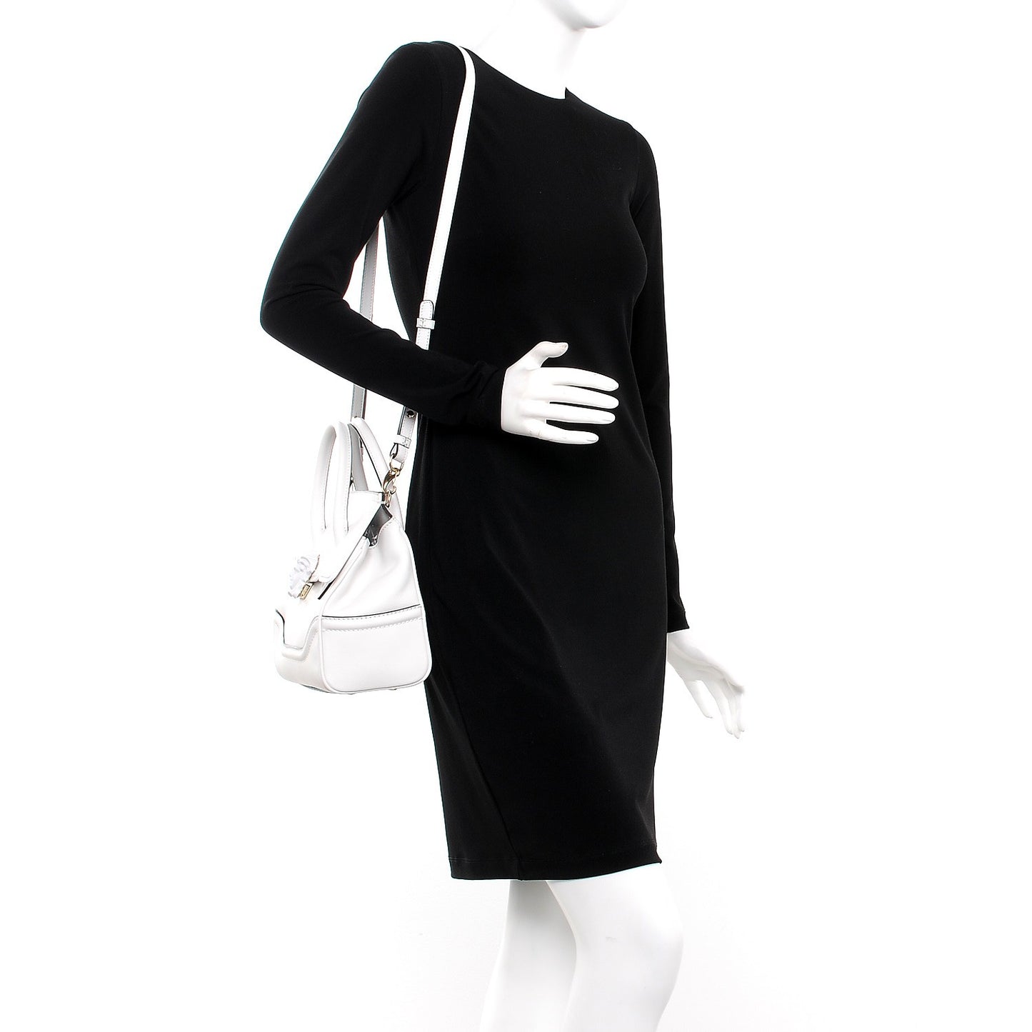 Calfskin Medium Palazzo Empire Bag White