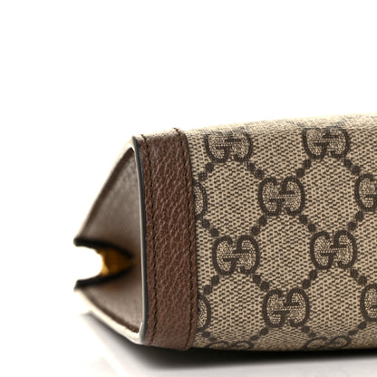 Gucci GG Supreme Monogram Web Ophidia Pouch Brown 8 of 10