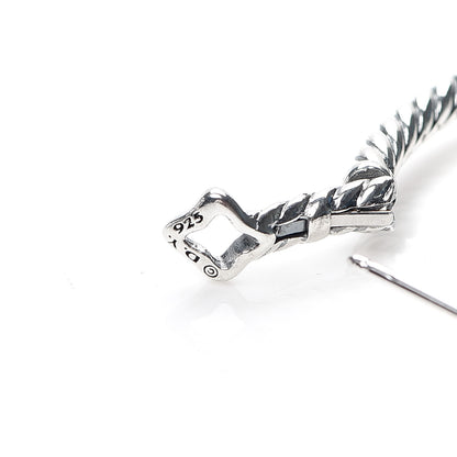 David Yurman Sterling Silver Blue Topaz Confetti Hoop Earrings 4 of 4