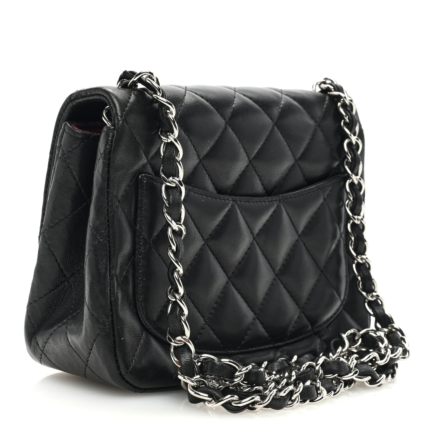 Chanel Lambskin Quilted Mini Square Flap Black 2 of 10