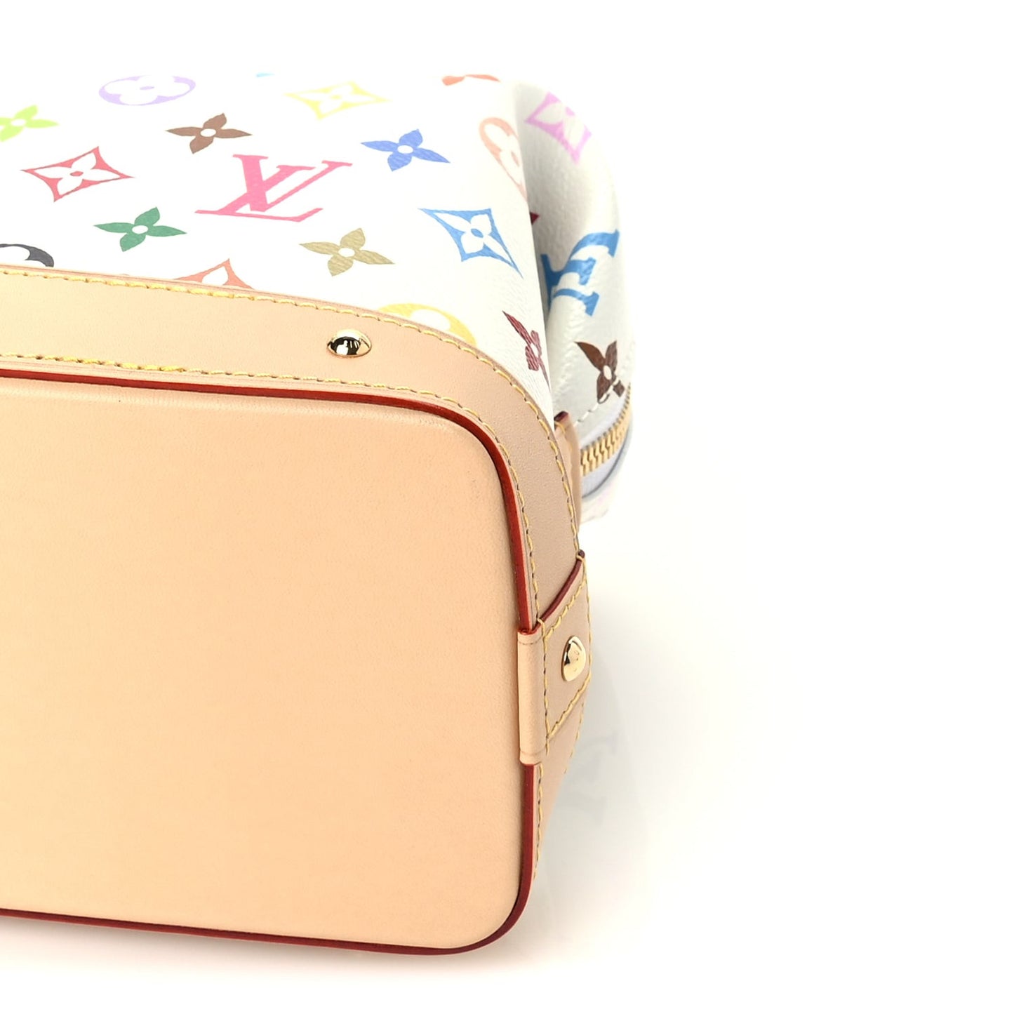LV x TM Monogram Multicolor Cosmetic Pouch GM  White