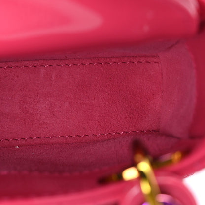 Christian Dior Patent Cannage Micro Lady Dior  Pink 4 of 7