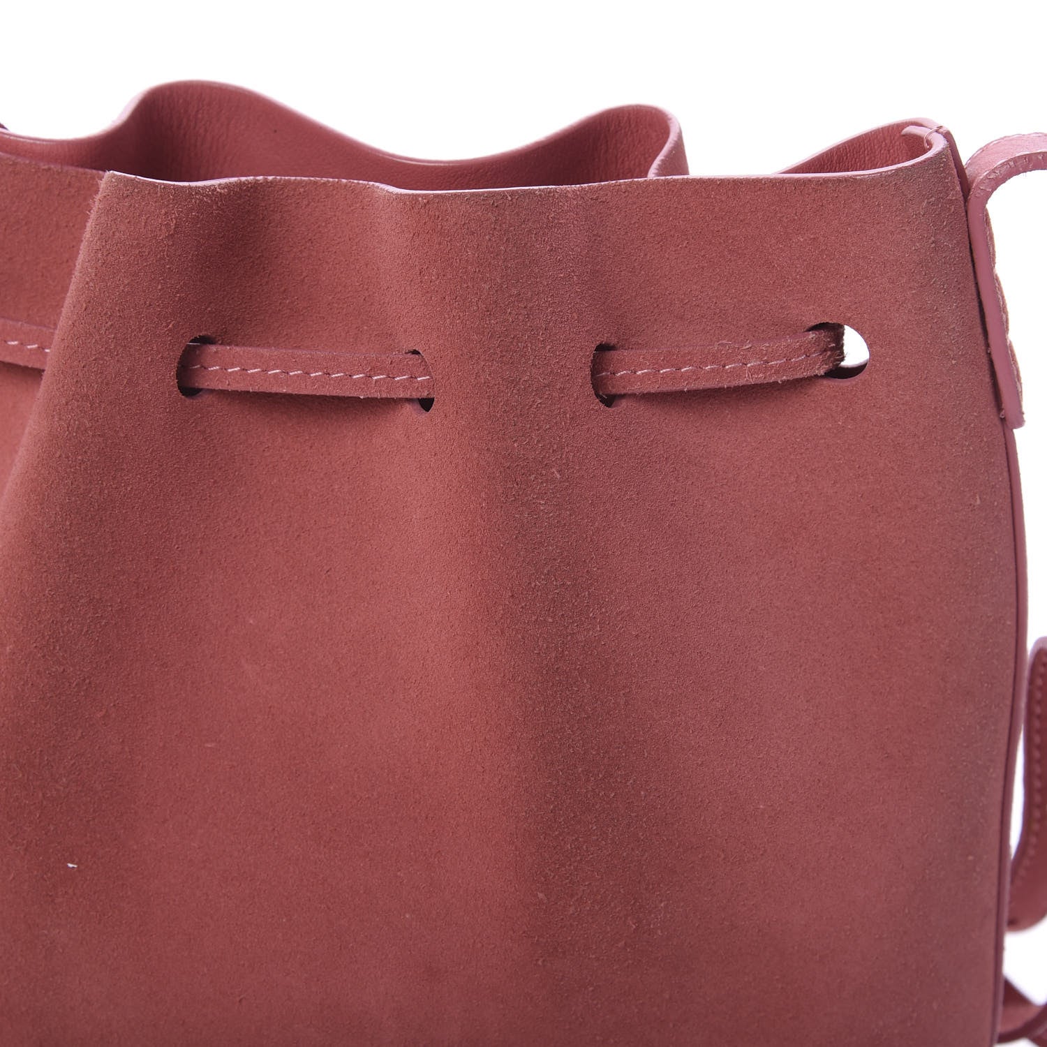 Mansur Gavriel Suede Mini Mini Bucket Bag Blush 11 of 15
