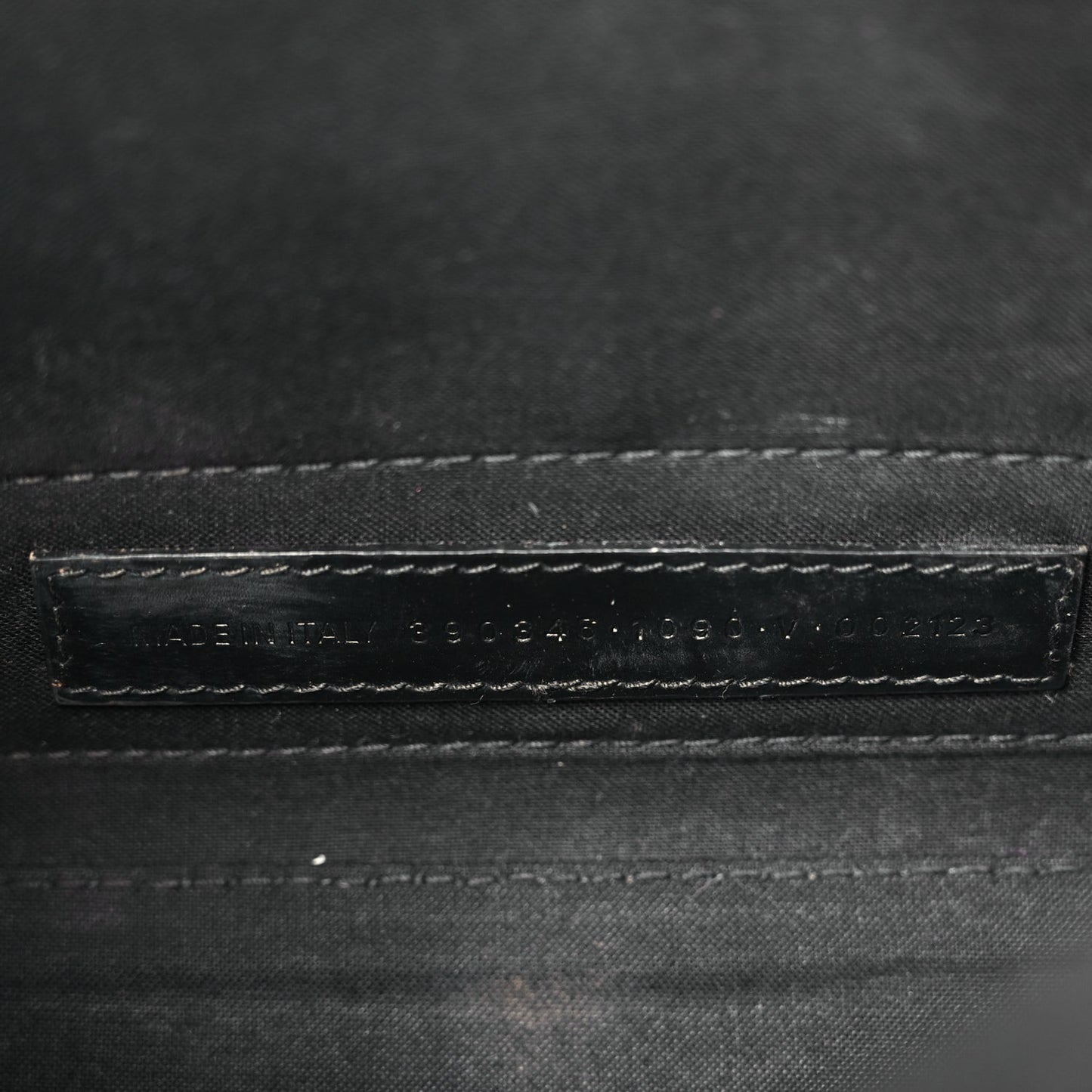 Cotton Canvas Calfskin Navy Cabas XS Black