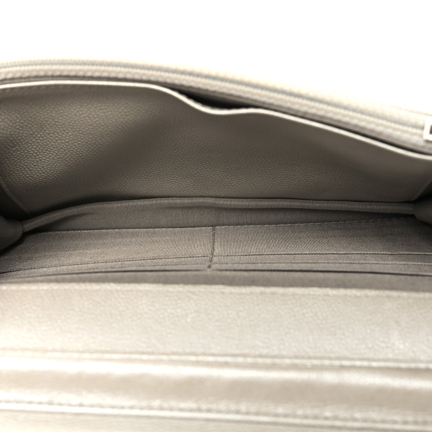 Chanel Caviar Sevruga Wallet on Chain WOC Silver 5 of 14