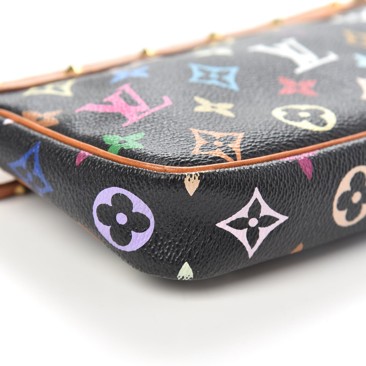 Louis Vuitton Monogram Multicolor Pochette Accessories Black 9 of 14