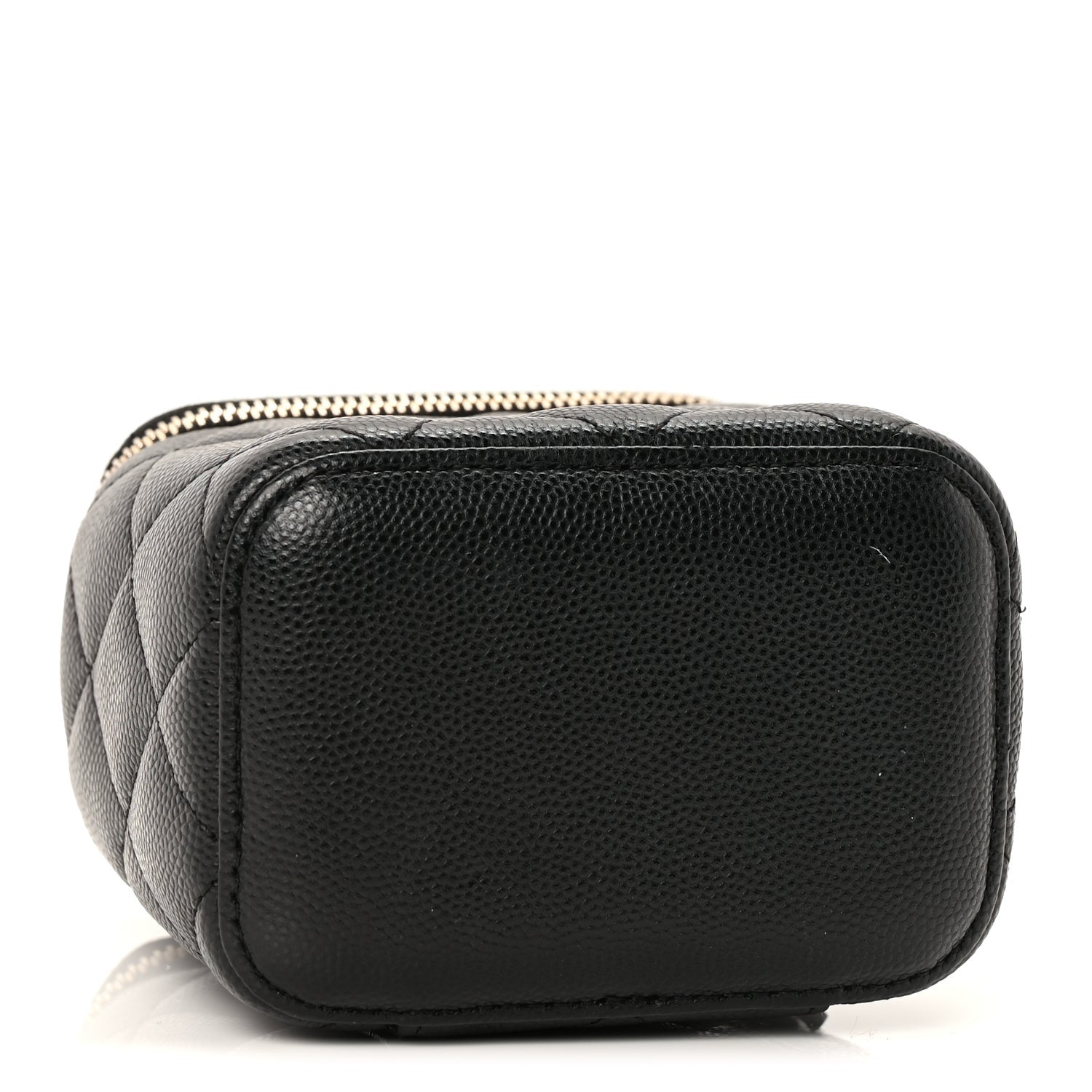 Chanel Caviar Quilted Mini Vanity Case With Chain  Black 3 of 8