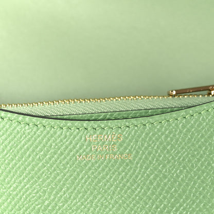 Hermes Epsom Constance Slim Wallet Vert Criquet 6 of 6