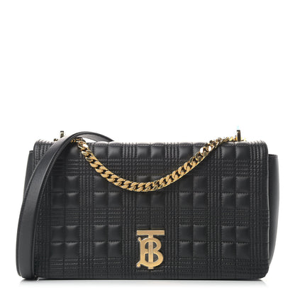 Burberry Lambskin Quilted Medium Lola Bag Black 1 of 11