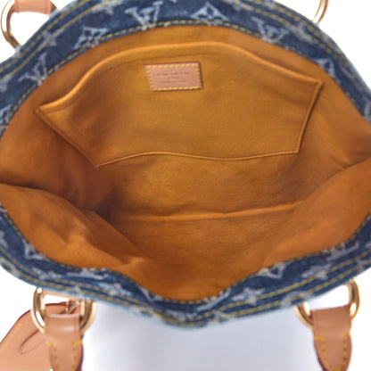 Louis Vuitton Monogram Denim Sac Plat Blue 5 of 7