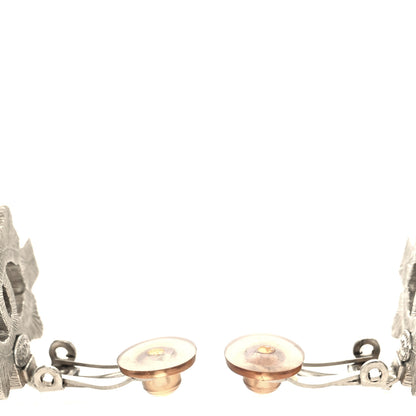 Chanel Swarovski Crystal CC Clip On Earrings Silver 3 of 4