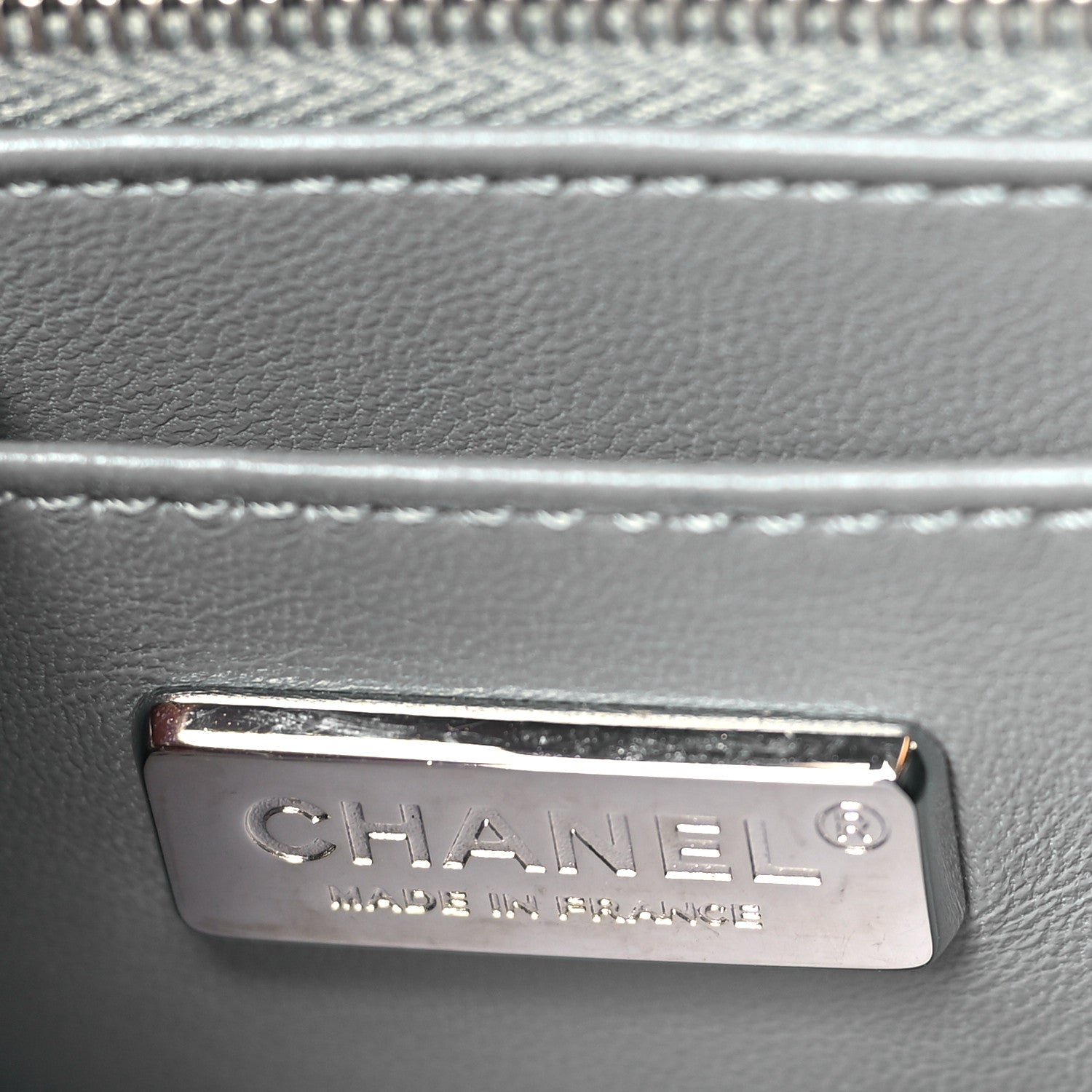 Chanel Snakeskin Mini Rectangular Flap Blue 6 of 9