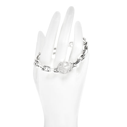 Gucci Sterling Silver Interlocking G Link Bracelet 2 of 4