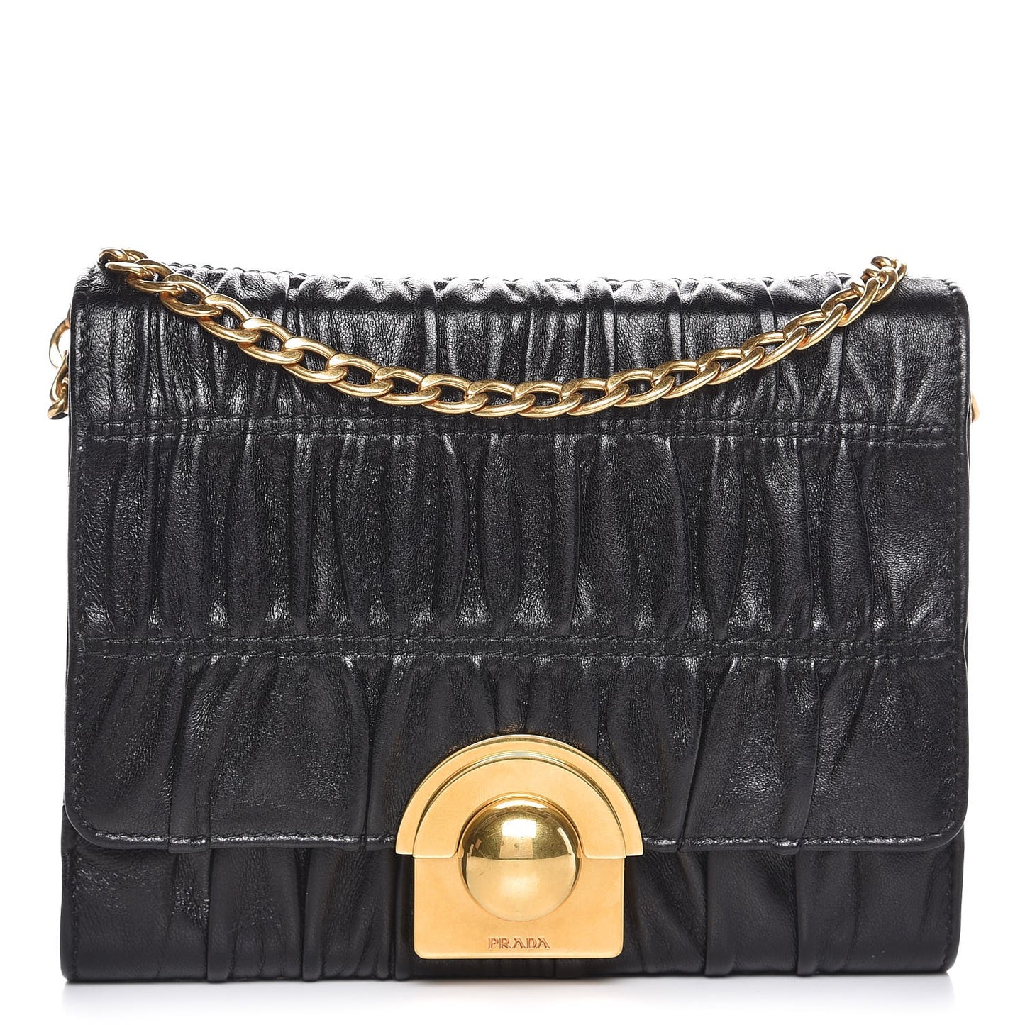 Nappa Gaufre Crossbody Nero Black