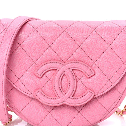 Chanel Caviar Quilted Mini Messenger Flap Pink 7 of 7