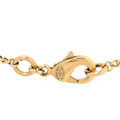 Chanel CC Necklace Matte Gold 3 of 4