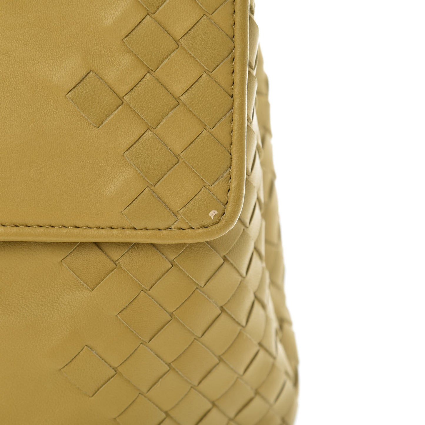 Nappa Ayers Intrecciato Top Handle Bag Moutarde